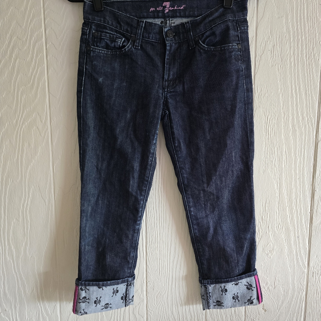 7 For All Mankind Capri's Sz 25 Y2k Vintage